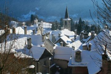 Craveggia sotto la neve - Tetti innevati